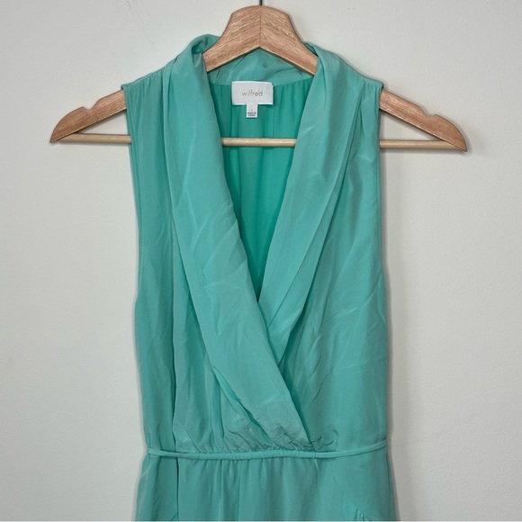 WILFRED Aritzia Sabine Dress Tiffany Blue/Turquoise - Picture 2 of 12
